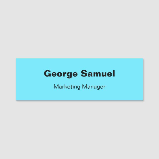 Nome de etiqueta Clássico de Funcionário Empresari (Frente)