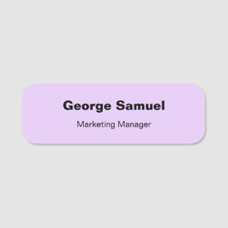 Nome de etiqueta Clássico de Funcionário Empresari