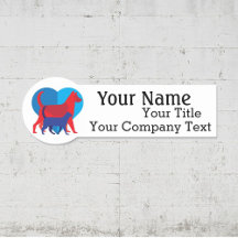 Nome de etiqueta com Crachá de texto personalizado