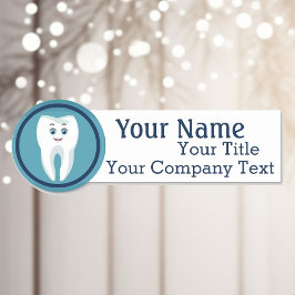 Nome de etiqueta com o Crachá de texto personaliza