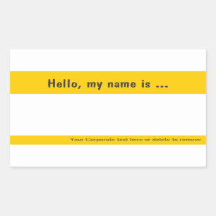 Nome de etiqueta/Crachá grande adesivo para evento