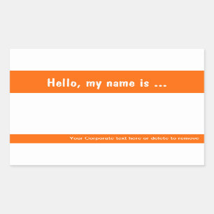 Nome de etiqueta/Crachá grande adesivo para evento