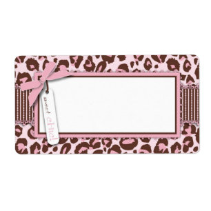 Nome de etiqueta da menina da chita