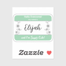 Nome de etiqueta de bebê Nome de toalha pequenino 