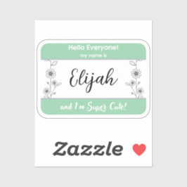 Nome de etiqueta de bebê Nome de toalha pequenino 