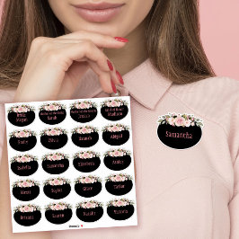 Nome de etiqueta de Chá de panela de Rosas de Aqua