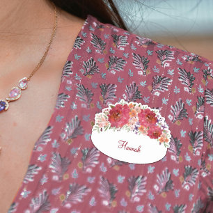 Nome de etiqueta de Chá de panela Floral de Water