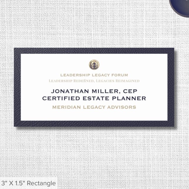 Nome de etiqueta de Conferência Elegante (Criador carregado)