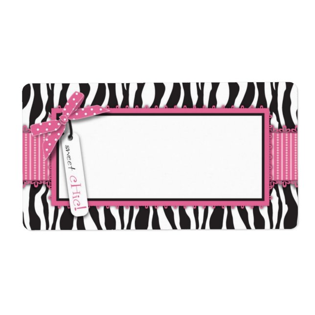 Nome de etiqueta de Cupcake Bic Boutique (Frente)