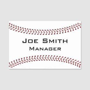 Nome de etiqueta de Design de correção de baseball