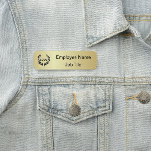 Nome de etiqueta de empresa impressa prata - Supri