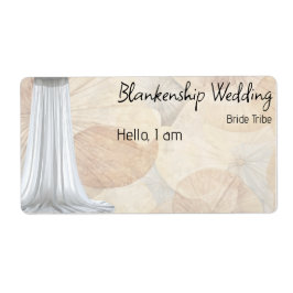 Nome de etiqueta de Etiqueta de Borda Floral de Co