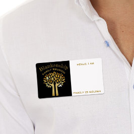 Nome de etiqueta de Etiqueta de Reunião da Família