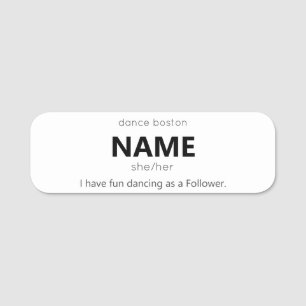 nome de etiqueta de Follower WCS