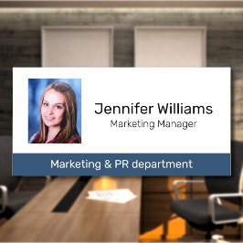 Nome de etiqueta de Funcionário do Título do Traba