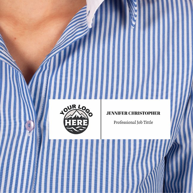 Nome de etiqueta de funcionários da empresa person (Criador carregado)