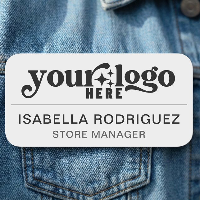 Nome de etiqueta de Funcionários da Magnética (Magnetic Company Employee Name Tag)