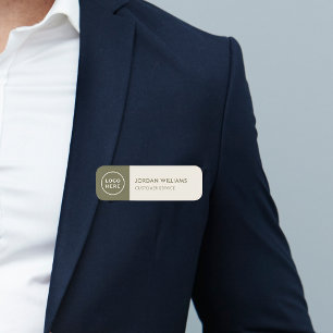 Nome de etiqueta de Funcionários para Logotipo de 