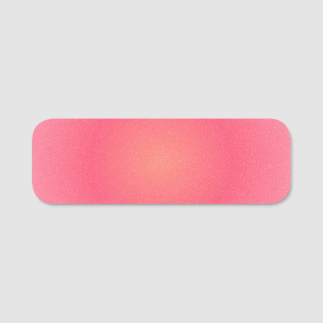 Nome de etiqueta de Gradação Rosa Esmagado (Frente)