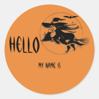 Nome de etiqueta de Halloween