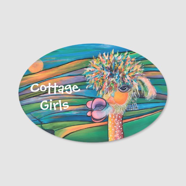 Nome de etiqueta de Kathleen da alpaca (Frente)