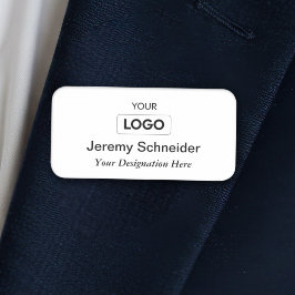 Nome de etiqueta de logotipo personalizado profiss