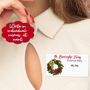 Nome de etiqueta de papel de borda da coroa de Nat