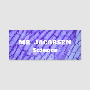 Nome de etiqueta de Professores de Ciências Celula