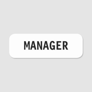 NOME DE ETIQUETA de Texto Editável do MANAGER