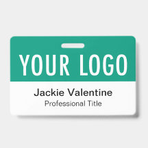 Nome de etiqueta de Trabalho Horizontal do Crachá 