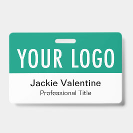 Nome de etiqueta de Trabalho Horizontal do Crachá 