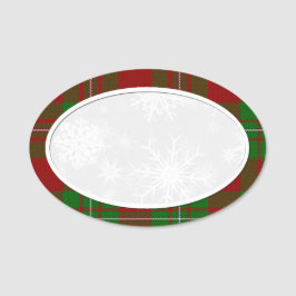 Nome de etiqueta de Xadrez MacGregor Snowflake