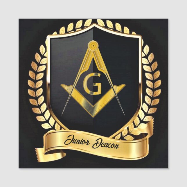 Nome de etiqueta Deacon Júnior (Frente)