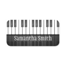 Nome de etiqueta Design de Chaves do Teclado Piano