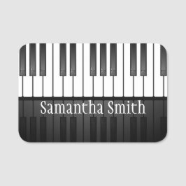 Nome de etiqueta Design de Chaves do Teclado Piano