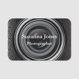 Nome de etiqueta Design para Fotógrafo da Lente da