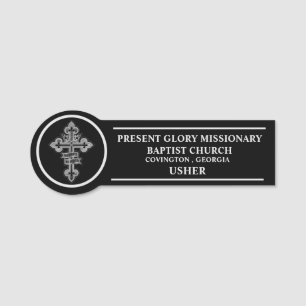 Nome de etiqueta do comitê da Igreja