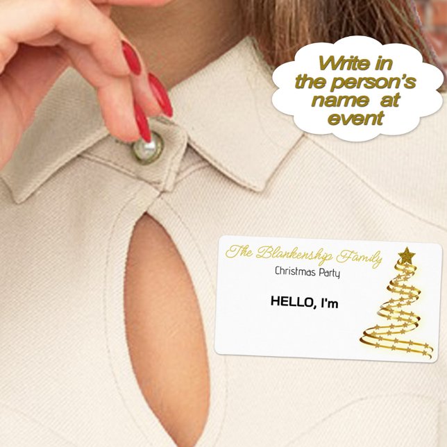 Nome de etiqueta do Enfeites de natal Border Stick (It's more fun when you remember names. Add a fun custom sticker name tag to your party essentials.)