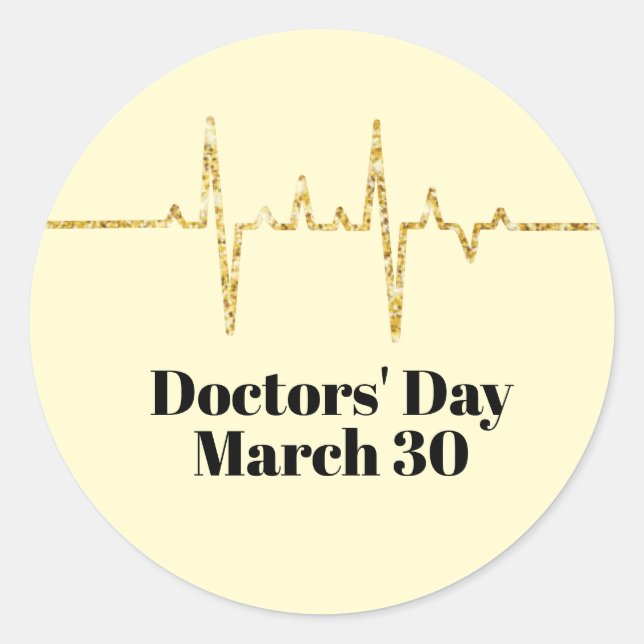 Nome de etiqueta do ouro Sparkle Heart Rate Sticke (Frente)