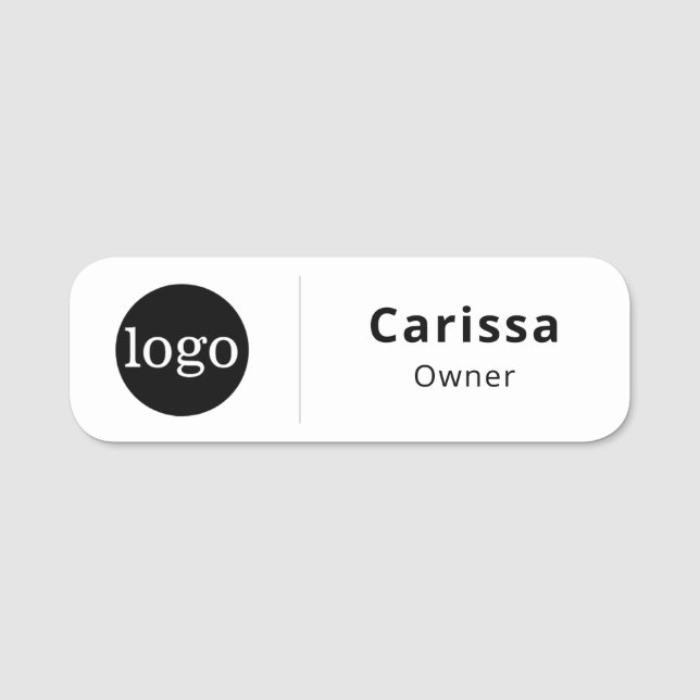 Nome de etiqueta do pino de segurança ou magnético (Frente)