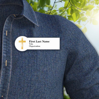 Nome de etiqueta Dourado Cristão