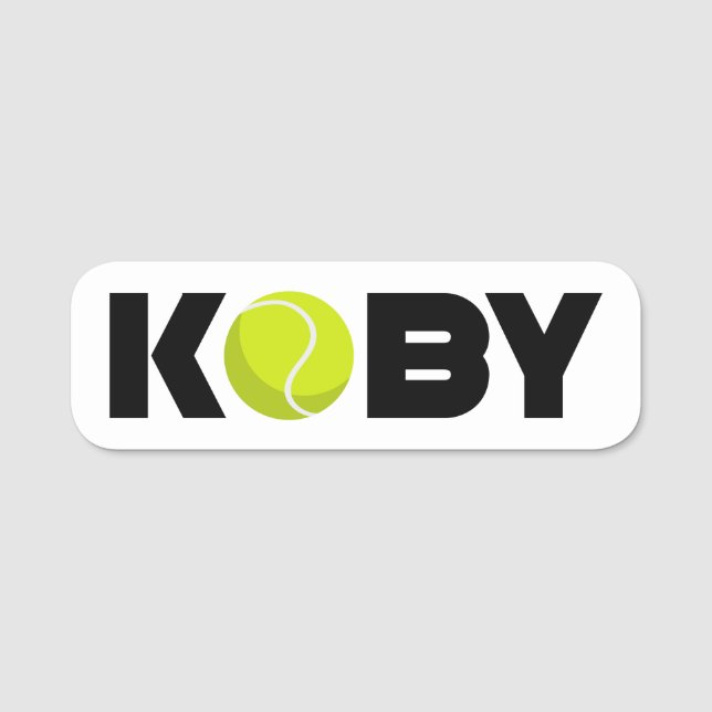 Nome de etiqueta Koby (Frente)