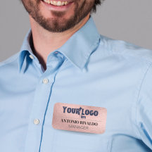 Nome de etiqueta Magnético da Empresa - Crachá Per