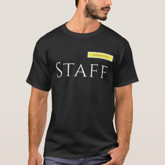 nome de etiqueta Monograma da Camisa do funcionari