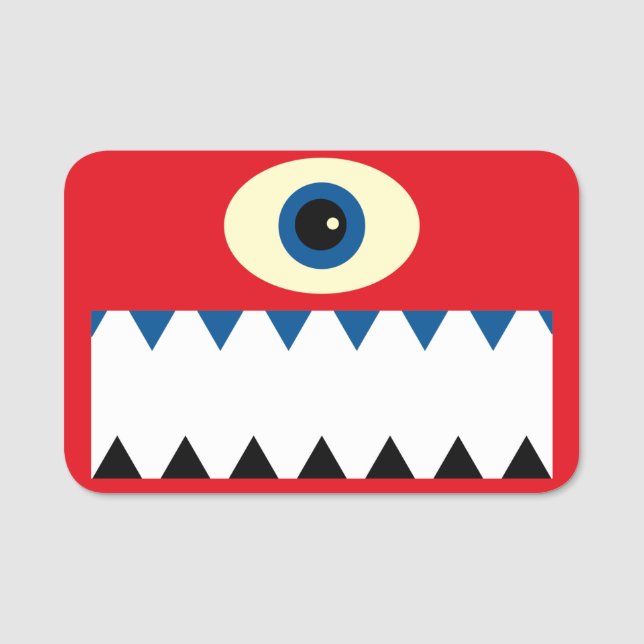 Nome de etiqueta Monster (Frente)