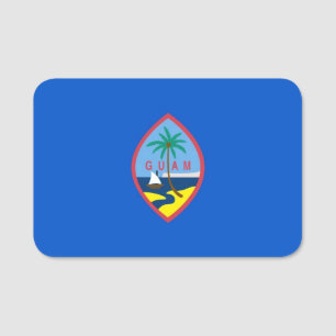 Nome de etiqueta patriótico com a bandeira de