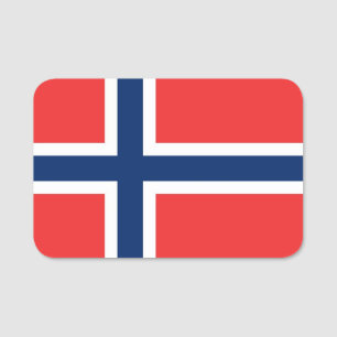 Nome de etiqueta patriótico com a bandeira de
