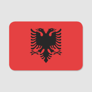 Nome de etiqueta patriótico com a bandeira de