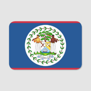 Nome de etiqueta patriótico com a bandeira de