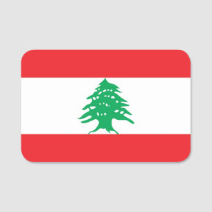 Nome de etiqueta patriótico com a bandeira de